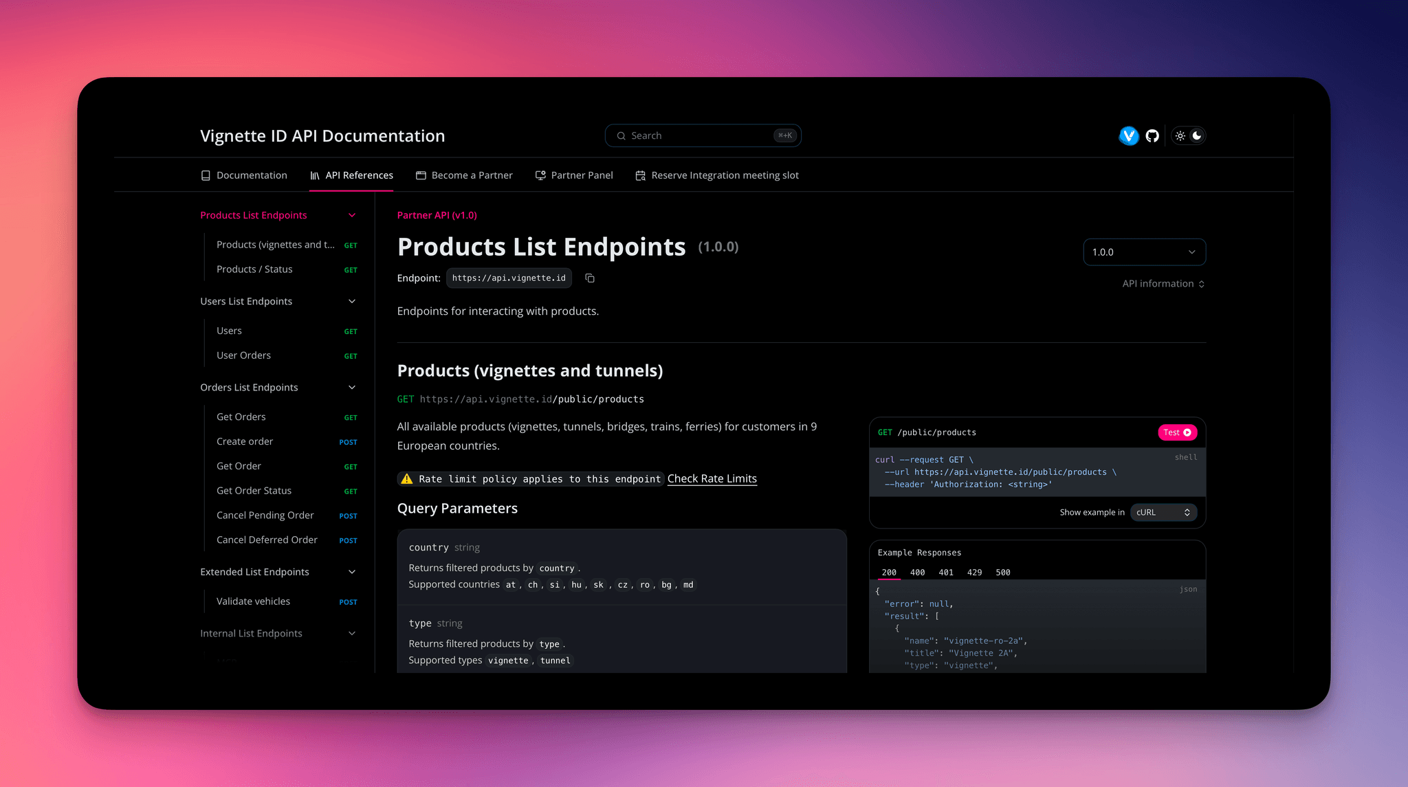 API Docs