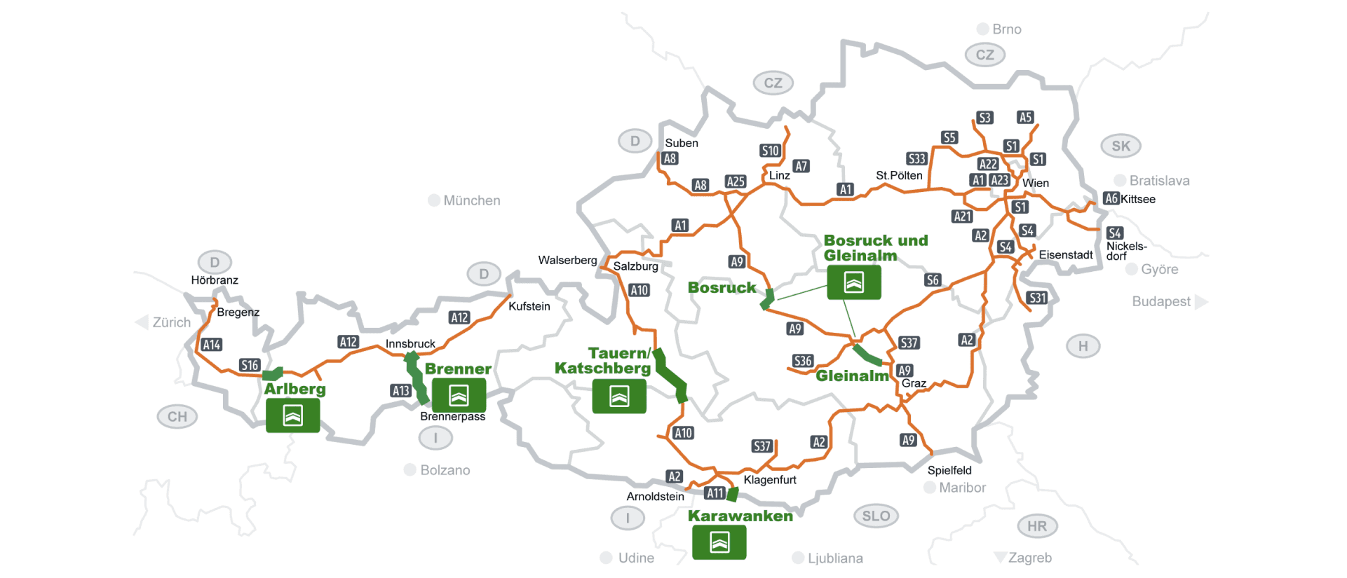 tunnels in Austria