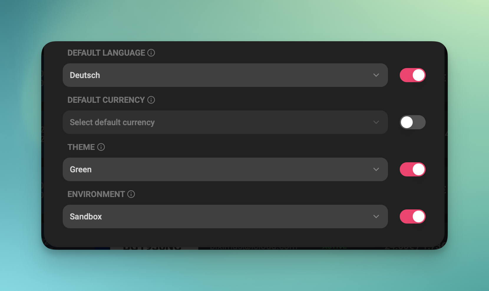 Iframe Settings